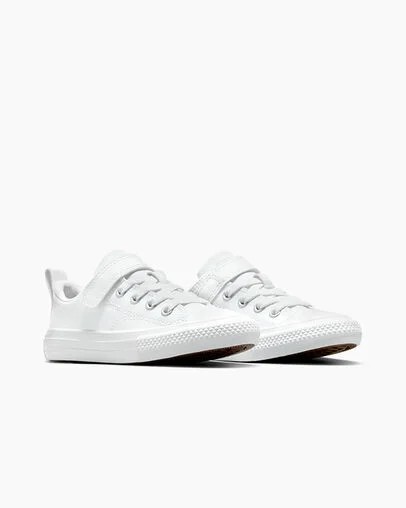 Converse Chuck Taylor All Star Malden Street Leather Kids' Sneakers White USA | C-50367489