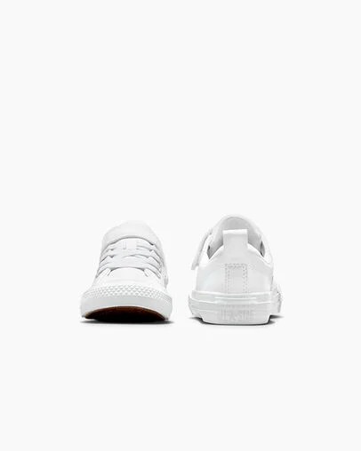 Converse Chuck Taylor All Star Malden Street Leather Kids' Sneakers White USA | C-50367489