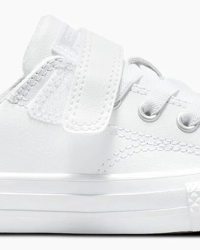 Converse Chuck Taylor All Star Malden Street Leather Kids' Sneakers White USA | C-50367489