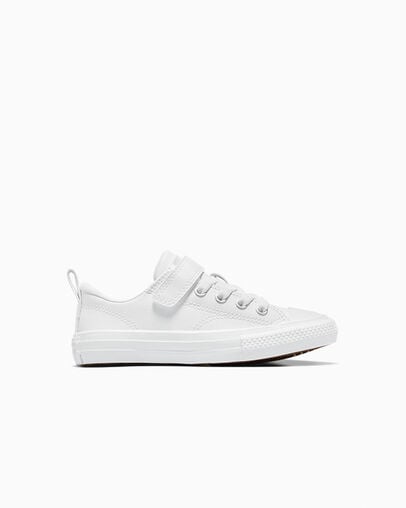 Converse Chuck Taylor All Star Malden Street Leather Kids\' Sneakers White USA | C-50367489