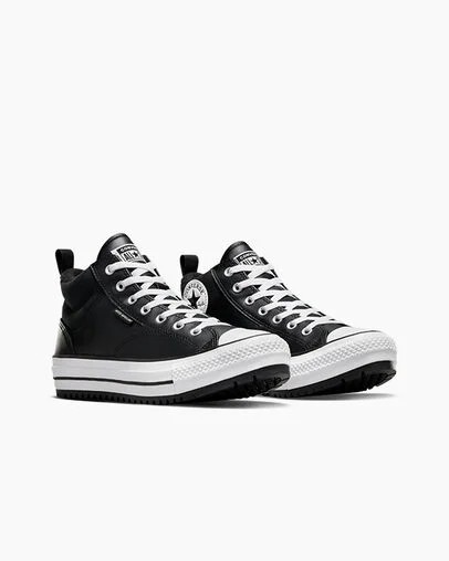 Converse Chuck Taylor All Star Malden Street Women Boots Black / White USA | C-95124739
