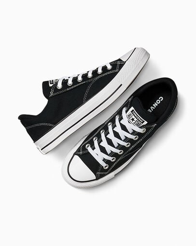 Converse Chuck Taylor All Star Malden Street Women Tennis Shoes Black / White USA | C-87254969