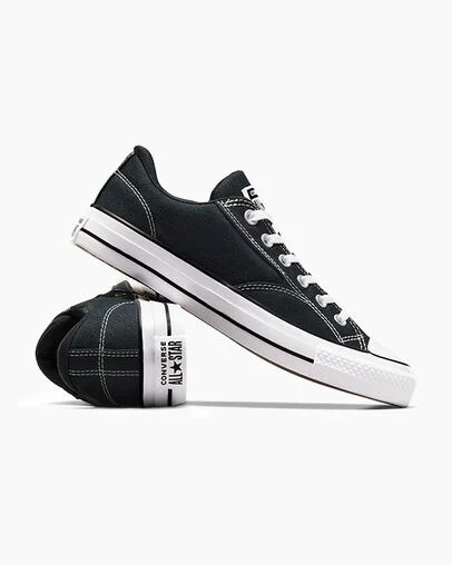 Converse Chuck Taylor All Star Malden Street Women Tennis Shoes Black / White USA | C-87254969