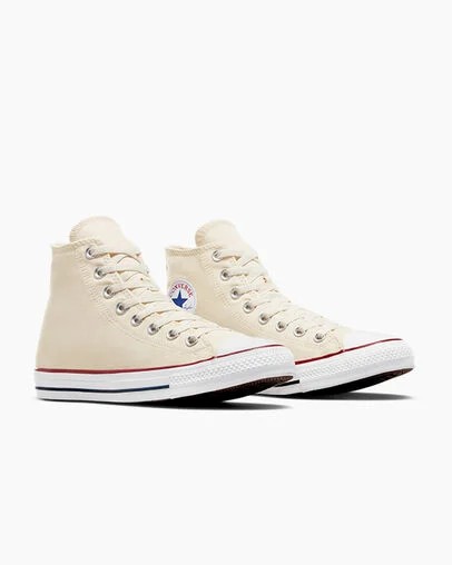 Converse Chuck Taylor All Star Men Canvas Shoes Beige White USA | C-72956319