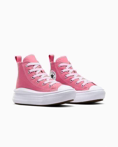 Converse Chuck Taylor All Star Move Color Pop Kids' Platform Shoes Pink / White / Black USA | C-98047239