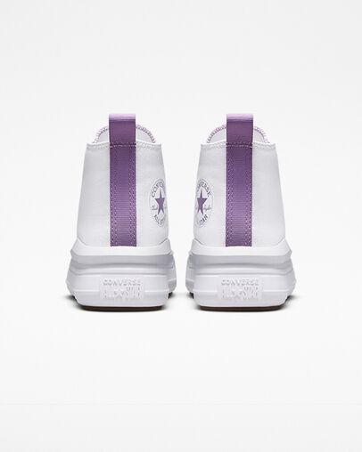 Converse Chuck Taylor All Star Move Color Pop Kids' Platform Shoes White / Purple USA | C-74862939