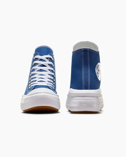 Converse Chuck Taylor All Star Move Women Platform Shoes Blue / White / Black USA | C-26840799