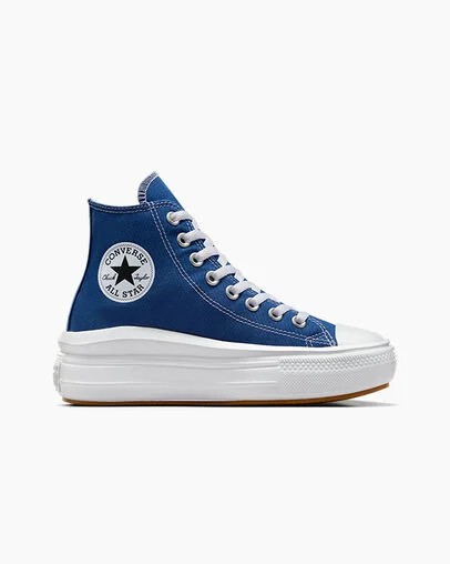 Converse Chuck Taylor All Star Move Women Platform Shoes Blue / White / Black USA | C-26840799