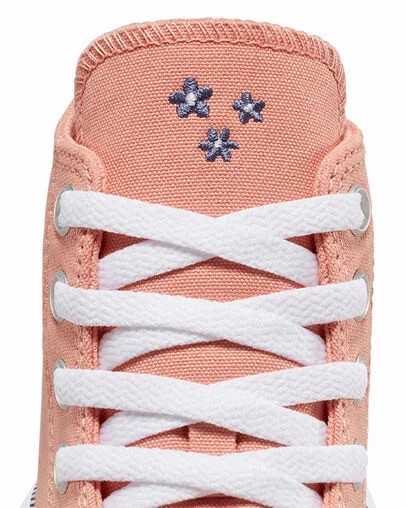 Converse Chuck Taylor All Star Move Women Platform Shoes Coral / White USA | C-86143059