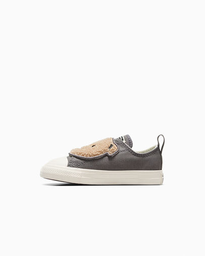 Converse Chuck Taylor All Star One Strap Sherpa Bear Kids' Sneakers Grey USA | C-90324679