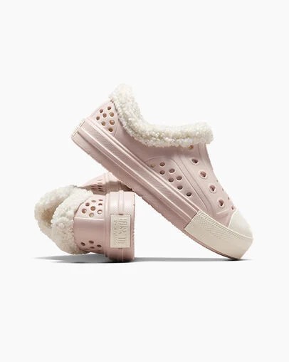 Converse Chuck Taylor All Star Play Lite CX Sherpa Kids' Sneakers Grey USA | C-70328169