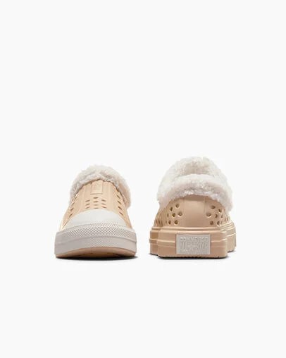 Converse Chuck Taylor All Star Play Lite CX Sherpa Kids' Sneakers Light Brown USA | C-09614759