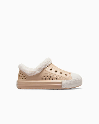 Converse Chuck Taylor All Star Play Lite CX Sherpa Kids\' Sneakers Light Brown USA | C-09614759