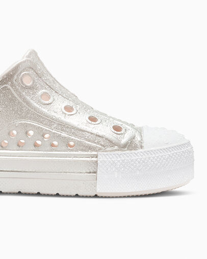 Converse Chuck Taylor All Star Play Lite CX Metallic Kids' Sneakers Pink / Silver / White USA | C-57841069