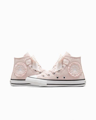Converse Chuck Taylor All Star Ruffles & Bows Easy-On Kids' Sneakers Pink / White USA | C-85392419