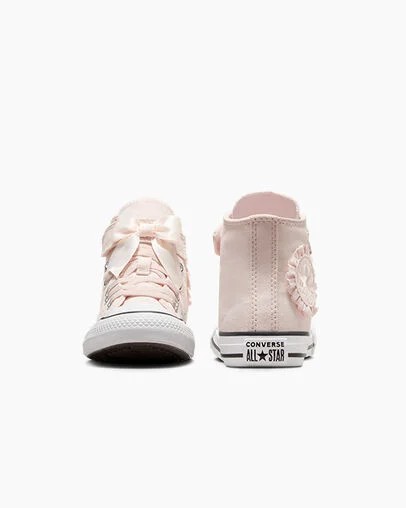 Converse Chuck Taylor All Star Ruffles & Bows Easy-On Kids' Sneakers Pink / White USA | C-85392419