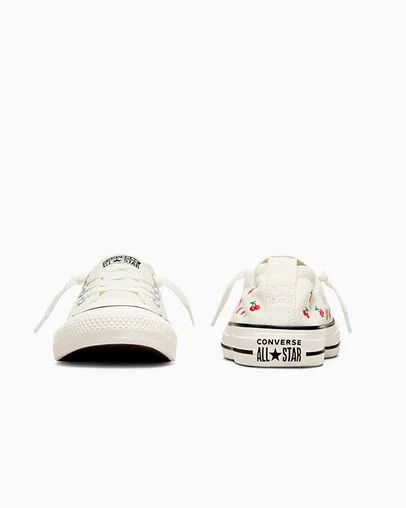 Converse Chuck Taylor All Star Shoreline Cherry Women Slip On Shoes White / Red / Green USA | C-96324879