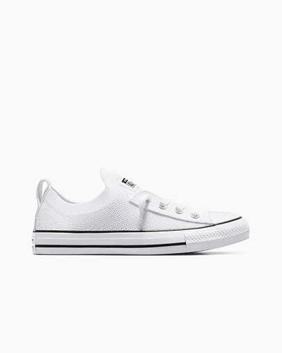 Converse Chuck Taylor All Star Shoreline Knit Women Slip On Shoes White / Black USA | C-57603289