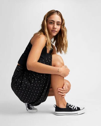 Converse Chuck Taylor All Star Shoreline Women Slip On Shoes Black USA | C-69184509