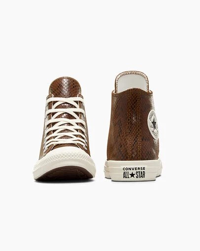 Converse Chuck Taylor All Star Snakeskin Print Women Sneakers Brown USA | C-15260399