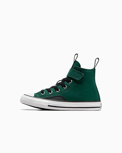 Converse Chuck Taylor All Star Sporty Easy-On Kids' Sneakers Green / Black / White USA | C-17930529