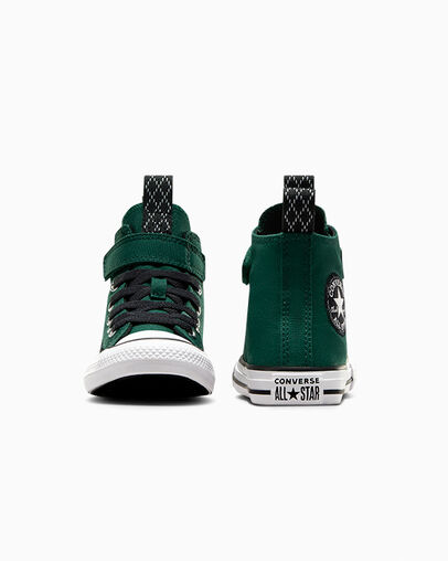 Converse Chuck Taylor All Star Sporty Easy-On Kids' Sneakers Green / Black / White USA | C-17930529