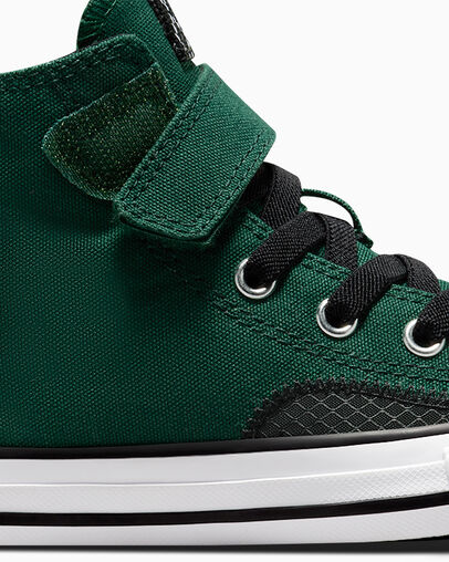 Converse Chuck Taylor All Star Sporty Easy-On Kids' Sneakers Green / Black / White USA | C-17930529
