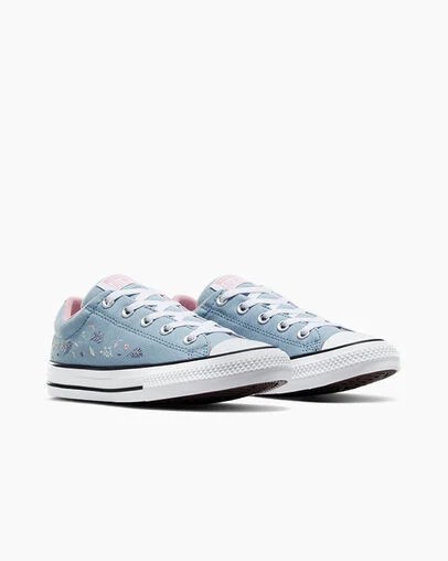 Converse Chuck Taylor All Star Street Tiny Florals Kids' Sneakers Blue / Pink USA | C-56342799
