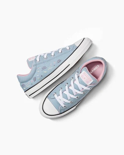Converse Chuck Taylor All Star Street Tiny Florals Kids' Sneakers Blue / Pink USA | C-56342799