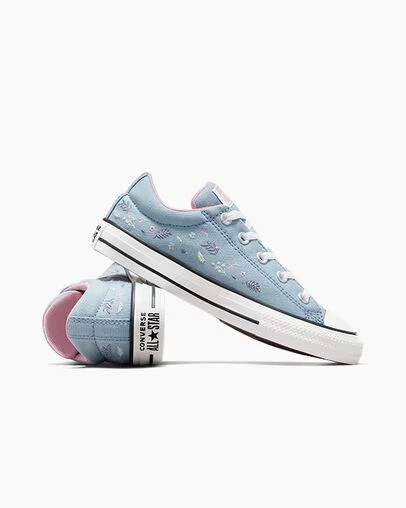 Converse Chuck Taylor All Star Street Tiny Florals Kids' Sneakers Blue / Pink USA | C-56342799