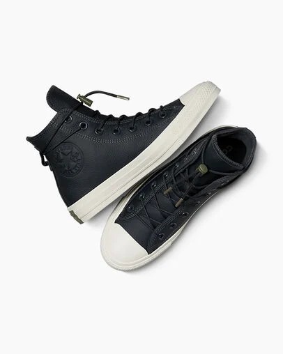 Converse Chuck Taylor All Star Weatherized Leather Women Sneakers Grey USA | C-56274019