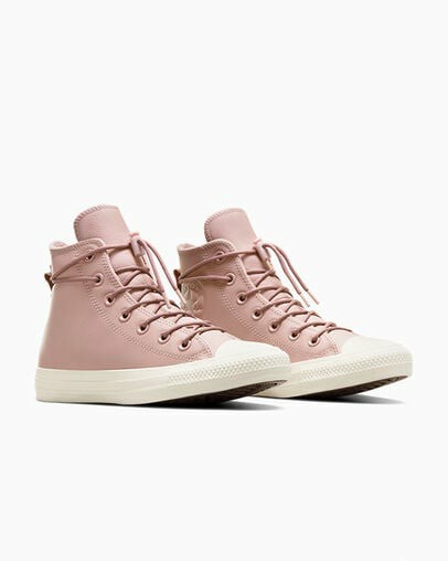 Converse Chuck Taylor All Star Weatherized Leather Men Sneakers Pink USA | C-18793469
