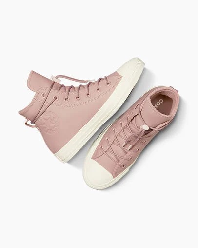 Converse Chuck Taylor All Star Weatherized Leather Women Sneakers Pink USA | C-27918059