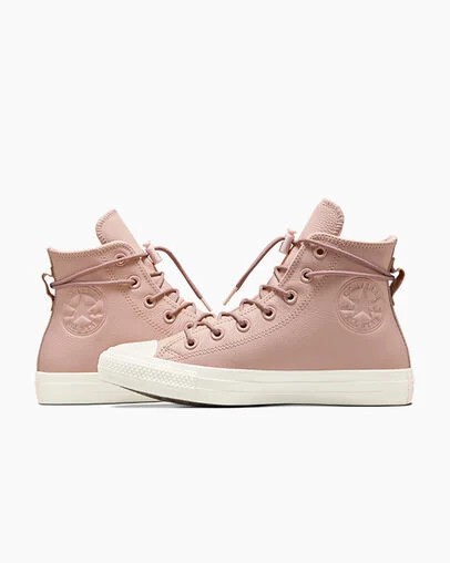 Converse Chuck Taylor All Star Weatherized Leather Women Sneakers Pink USA | C-27918059
