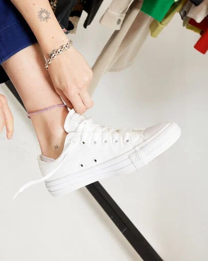Converse Chuck Taylor All Star Women Canvas Shoes White USA | C-05986739