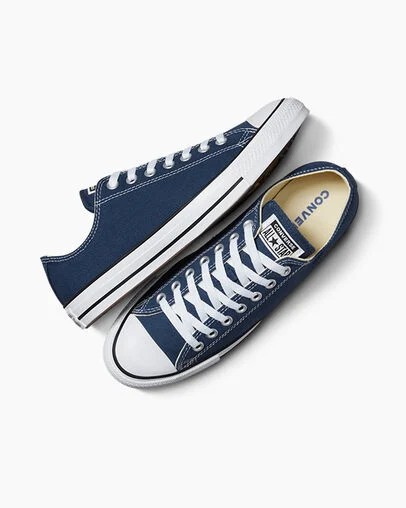 Converse Chuck Taylor All Star Women Canvas Shoes Navy USA | C-95736419