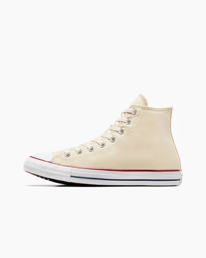 Converse Chuck Taylor All Star Women Canvas Shoes Beige White USA | C-13208599