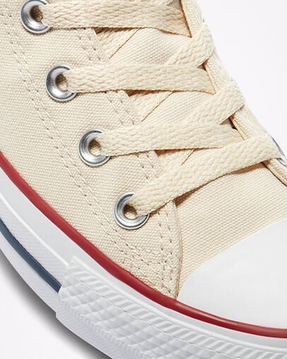 Converse Chuck Taylor All Star Women Canvas Shoes Beige White USA | C-13208599