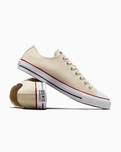 Converse Chuck Taylor All Star Women Canvas Shoes Beige White USA | C-59203789