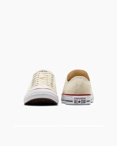 Converse Chuck Taylor All Star Women Canvas Shoes Beige White USA | C-59203789