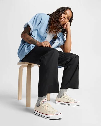 Converse Chuck Taylor All Star Women Canvas Shoes Beige White USA | C-59203789