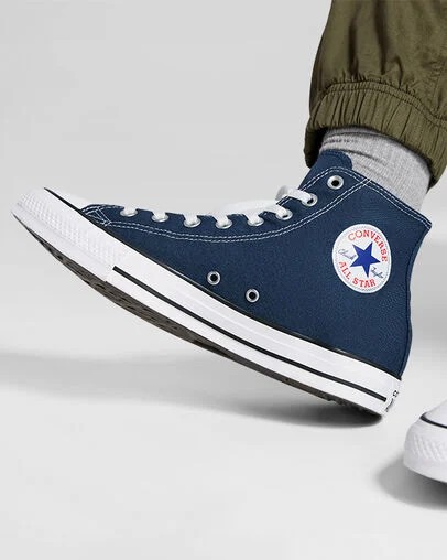 Converse Chuck Taylor All Star Women Canvas Shoes Navy USA | C-63419759