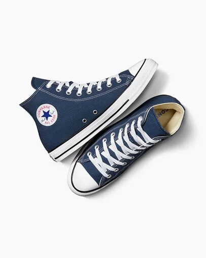 Converse Chuck Taylor All Star Women Canvas Shoes Navy USA | C-63419759