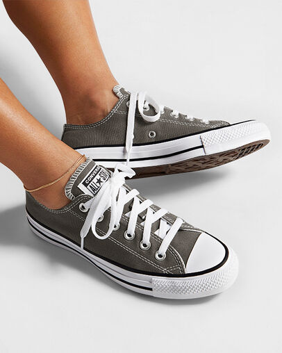 Converse Chuck Taylor All Star Women Canvas Shoes Grey USA | C-73082699