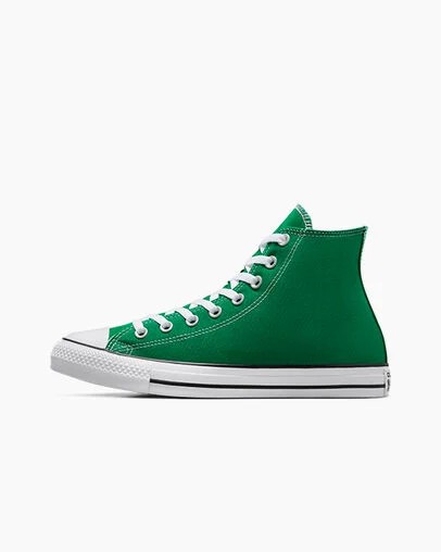 Converse Chuck Taylor All Star Women Canvas Shoes Green / White USA | C-57140329