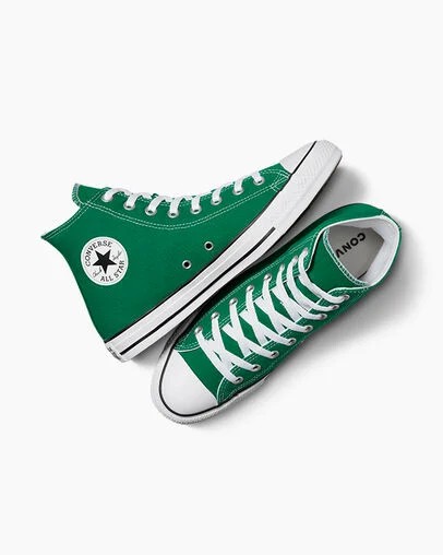 Converse Chuck Taylor All Star Women Canvas Shoes Green / White USA | C-57140329