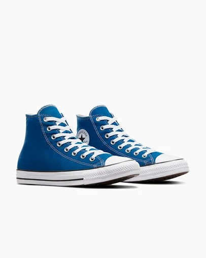 Converse Chuck Taylor All Star Women Canvas Shoes Blue / White USA | C-58069729