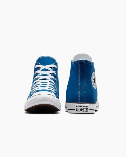 Converse Chuck Taylor All Star Women Canvas Shoes Blue / White USA | C-58069729