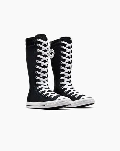 Converse Chuck Taylor All Star XHi Kids' Sneakers Black / White USA | C-08796329