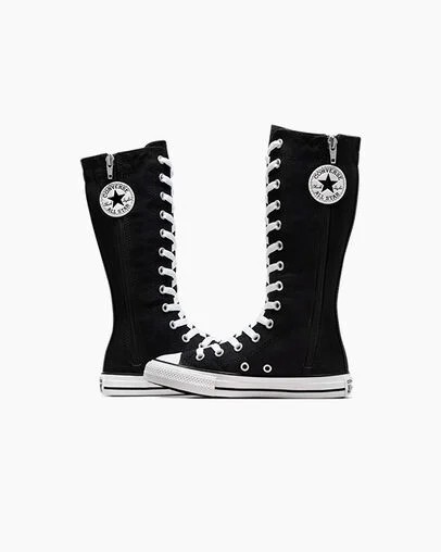 Converse Chuck Taylor All Star XHi Kids' Sneakers Black / White USA | C-08796329
